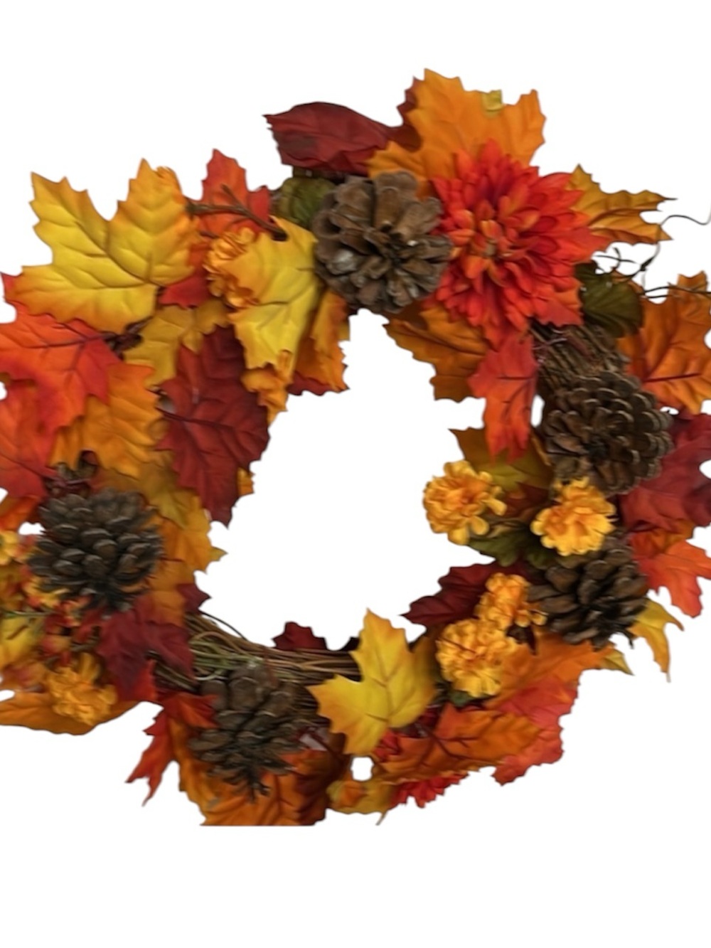 Handcrafted Fall Autumn Wreath Thanksgiving Harvest Door Decor